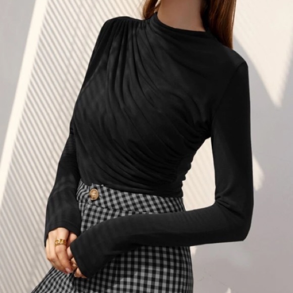 Black minimalist ruched - Picture 8 of 15